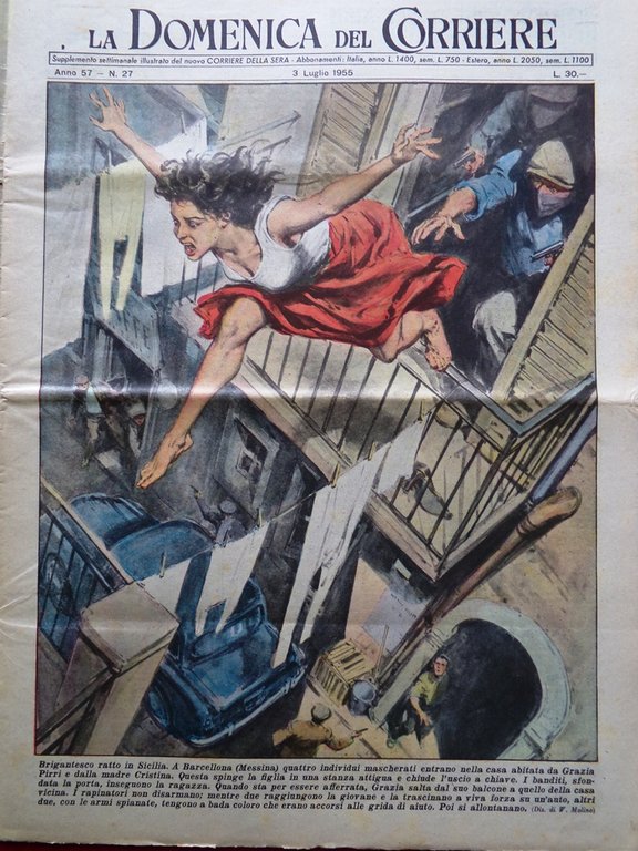 La Domenica del Corriere 3 Luglio 1955 Yoga Eclissi Futurismo … | Immagine Gallery 2