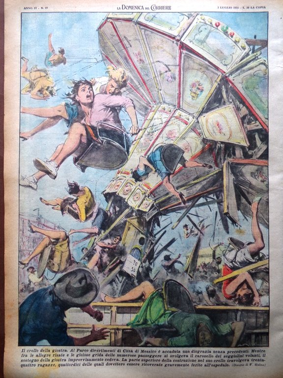 La Domenica del Corriere 3 Luglio 1955 Yoga Eclissi Futurismo … | Immagine Gallery 6