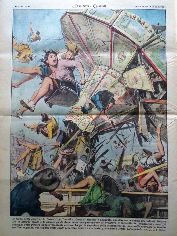 La Domenica del Corriere 3 Luglio 1955 Yoga Eclissi Futurismo … | Immagine Gallery 5