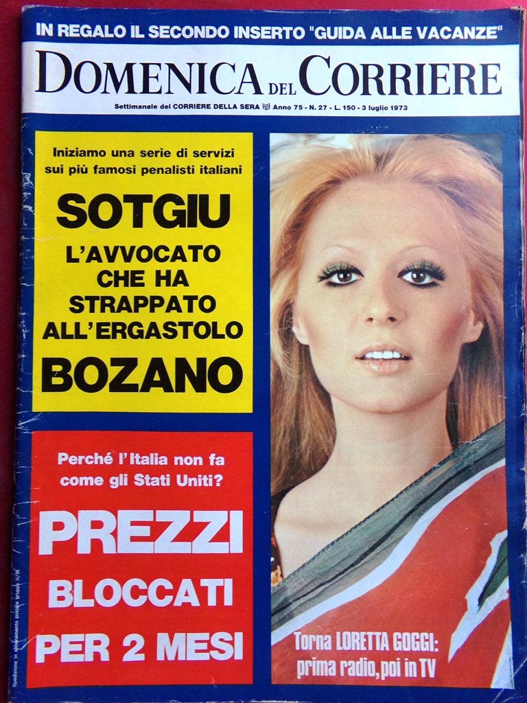 La Domenica del Corriere 3 Luglio 1973 Sotgiu Chartres Liedholm … | Immagine principale