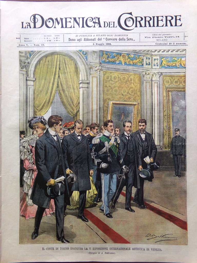 La Domenica del Corriere 3 Maggio 1903 Castelfidardo Topinambour San …