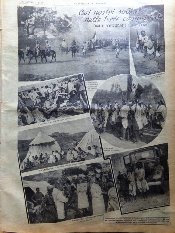 La Domenica del Corriere 3 Maggio 1936 Respighi Righetti Motore …