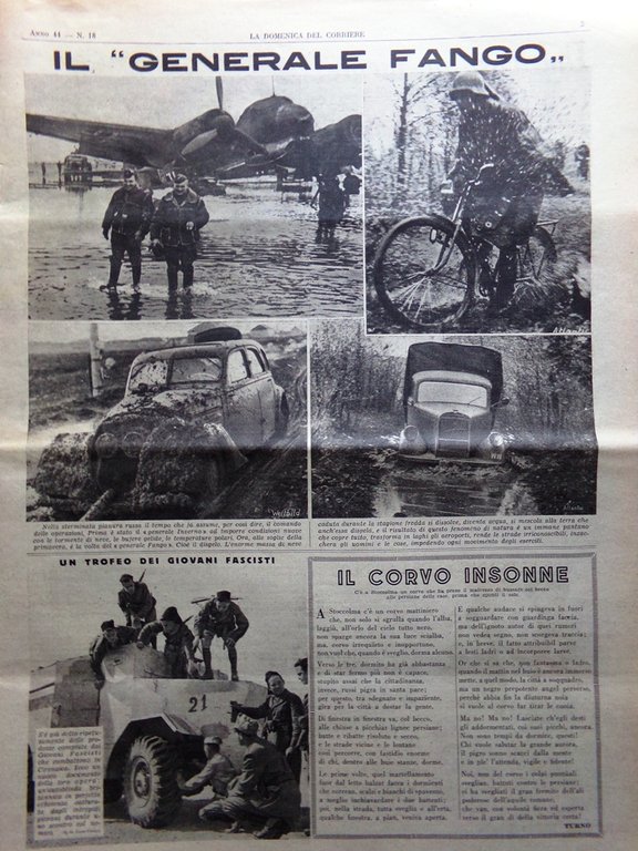 La Domenica del Corriere 3 Maggio 1942 WW2 Bombe Malta …
