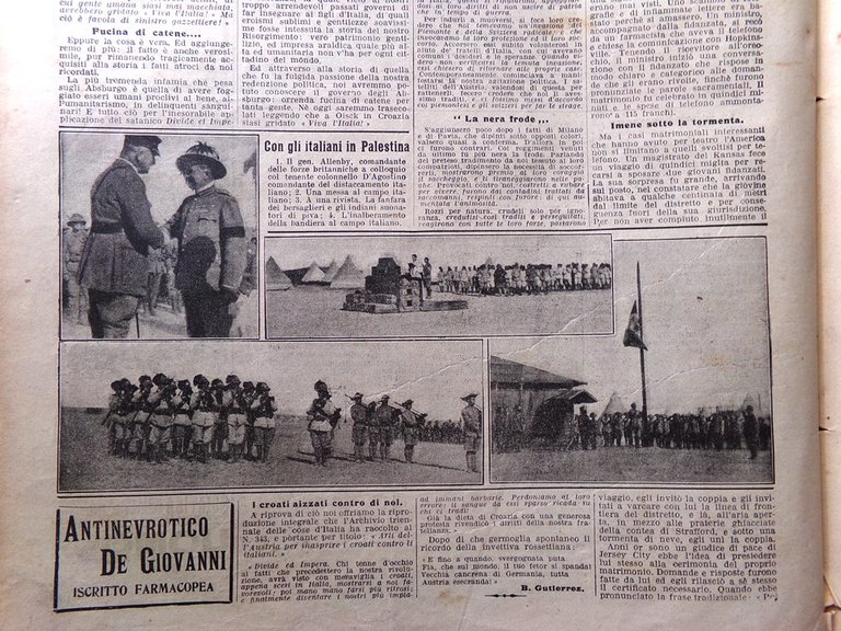 La Domenica del Corriere 3 Marzo 1918 WW1 Mauthausen Asburgo …