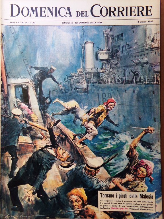 La Domenica del Corriere 3 Marzo 1963 Razzismo Marconi Mussolini … | Immagine Gallery 1