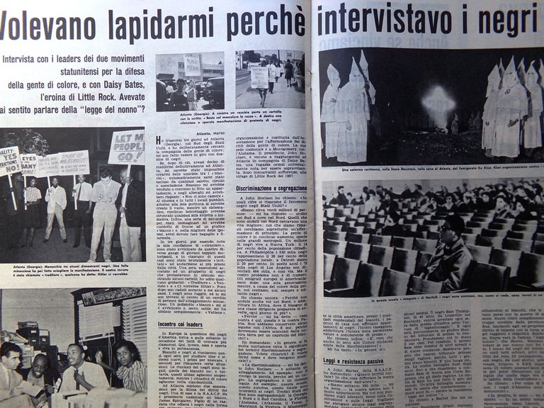 La Domenica del Corriere 3 Marzo 1963 Razzismo Marconi Mussolini …