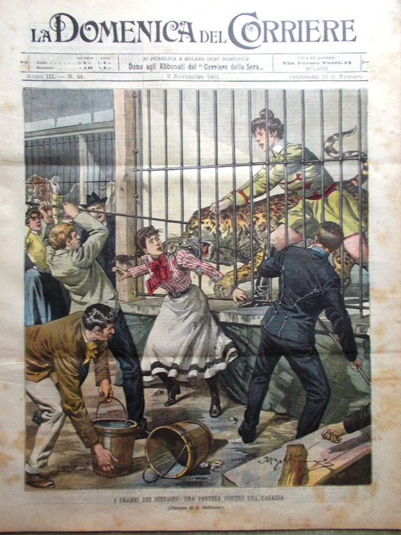 La Domenica del Corriere 3 Novembre 1901 Disordini Spagna Brigante … | Immagine Gallery 1