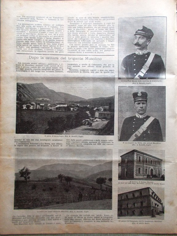 La Domenica del Corriere 3 Novembre 1901 Disordini Spagna Brigante …