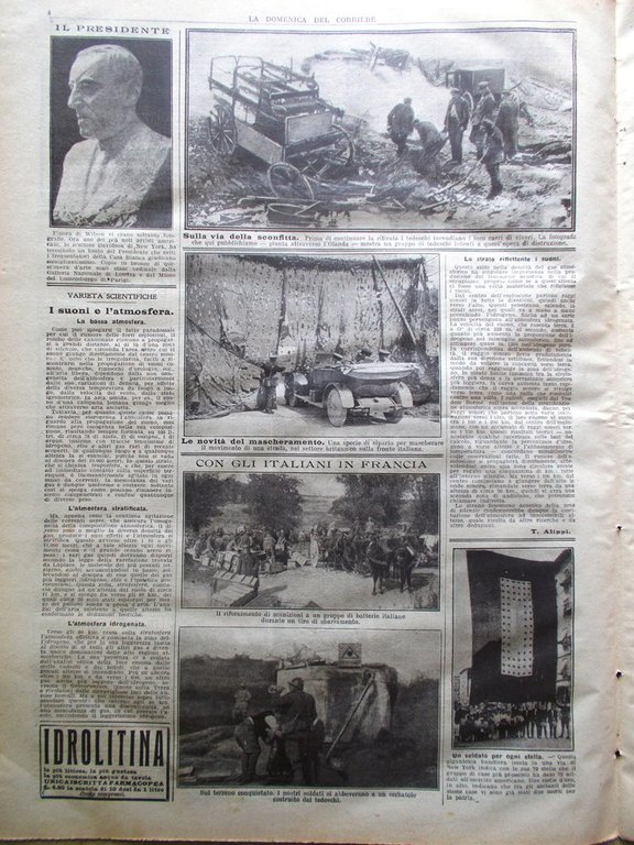 La Domenica del Corriere 3 Novembre 1918 WW1 Conte Salemi …