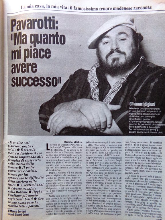La Domenica del Corriere 3 Novembre 1984 Borromeo Califano Pavarotti …