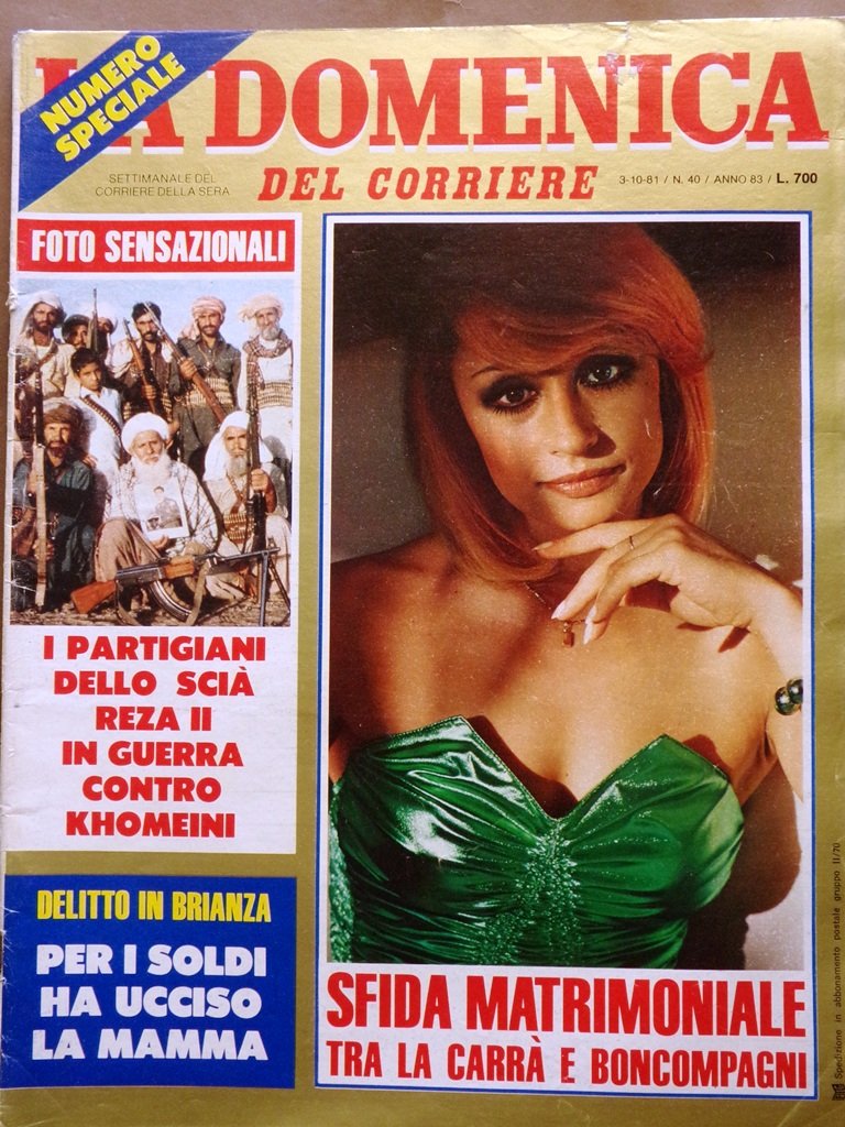 La Domenica del Corriere 3 Ottobre 1981 Fuga Vittoria Pasolini …