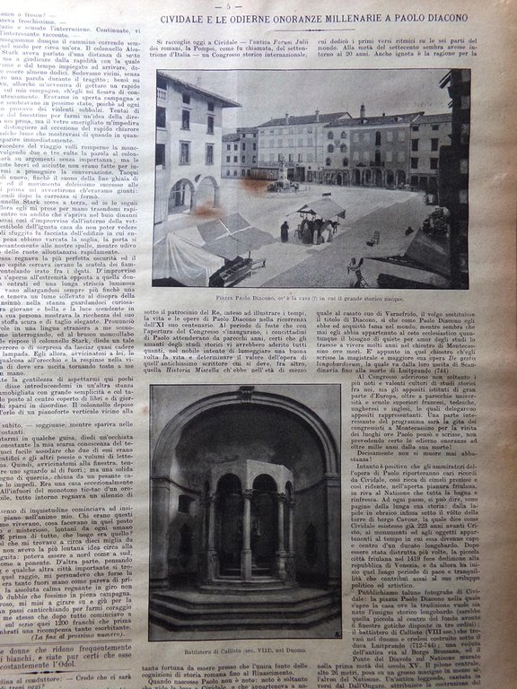 La Domenica del Corriere 3 Settembre 1899 Cividale Frumento Touring …