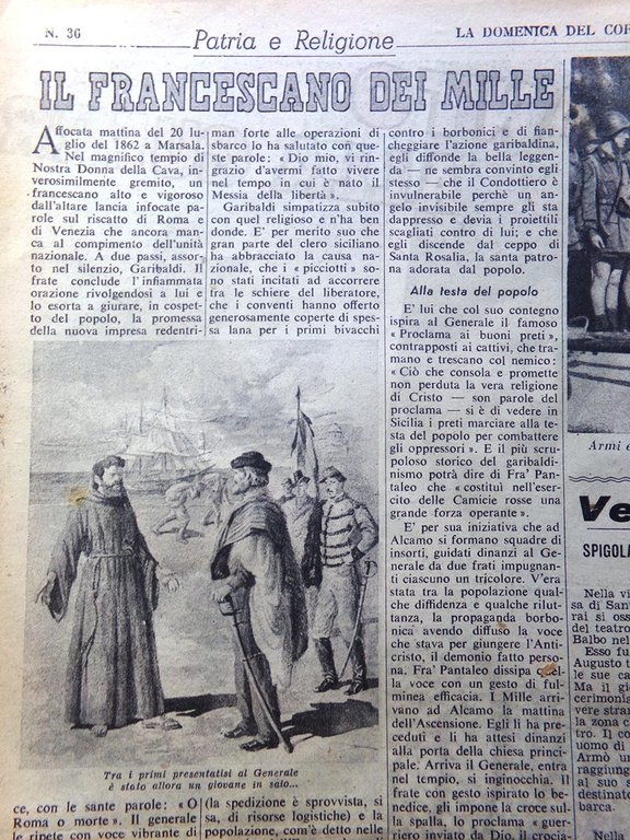 La Domenica del Corriere 3 Settembre 1944 WW2 Libri Fronte …