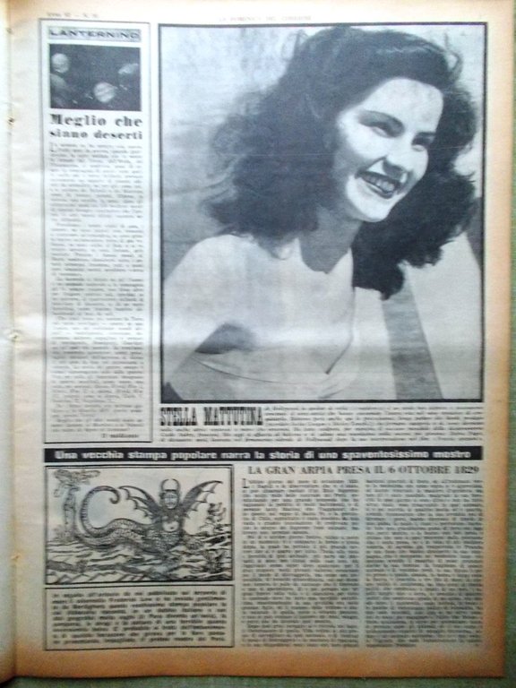 La Domenica del Corriere 3 Settembre 1950 Melato Paget Papa …