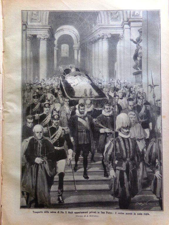 La Domenica del Corriere 30 Agosto 1914 WW1 Morte di …