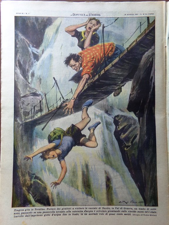 La Domenica del Corriere 30 Agosto 1953 Soraya Sherlock Luini …