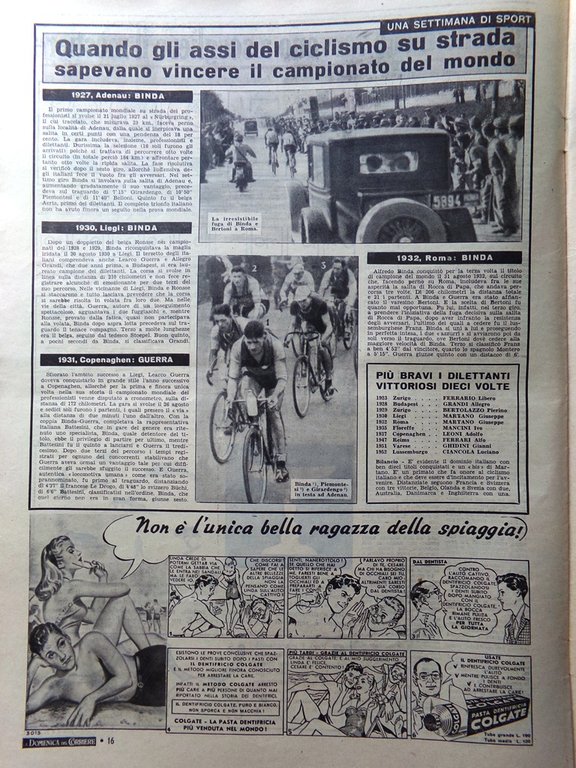 La Domenica del Corriere 30 Agosto 1953 Soraya Sherlock Luini …