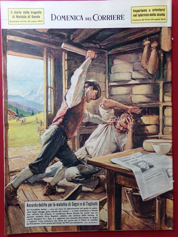La Domenica del Corriere 30 Agosto 1964 Morte Togliatti Benitez … | Immagine Gallery 3