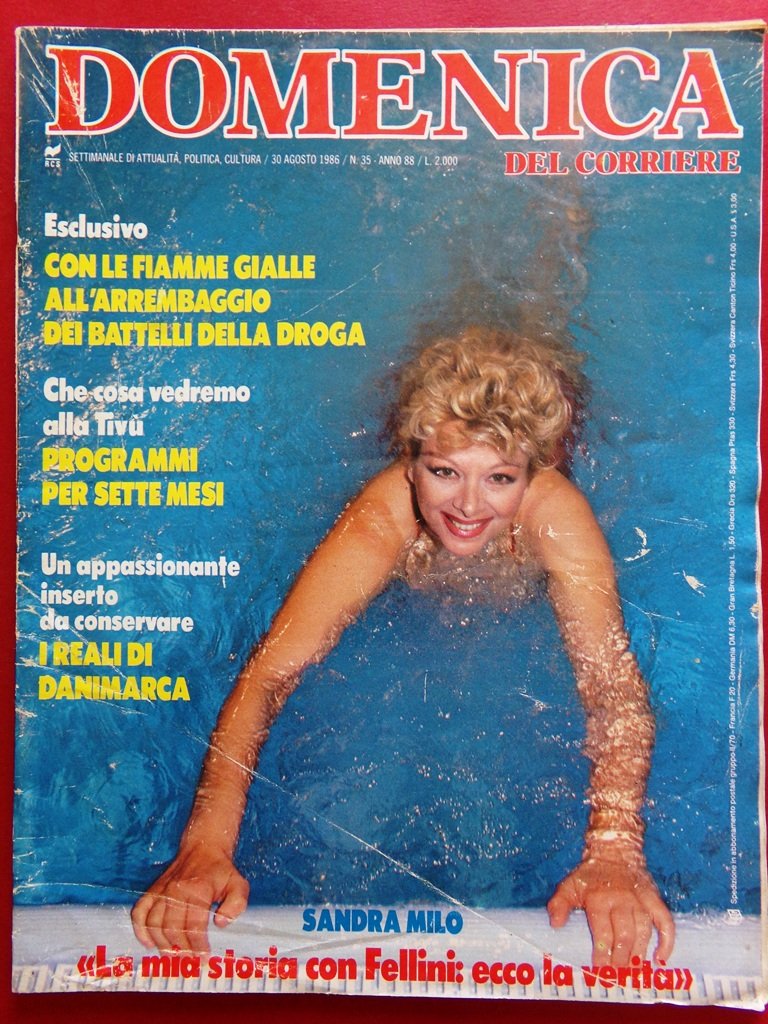 La Domenica del Corriere 30 Agosto 1986 Milo Fellini Scilla …
