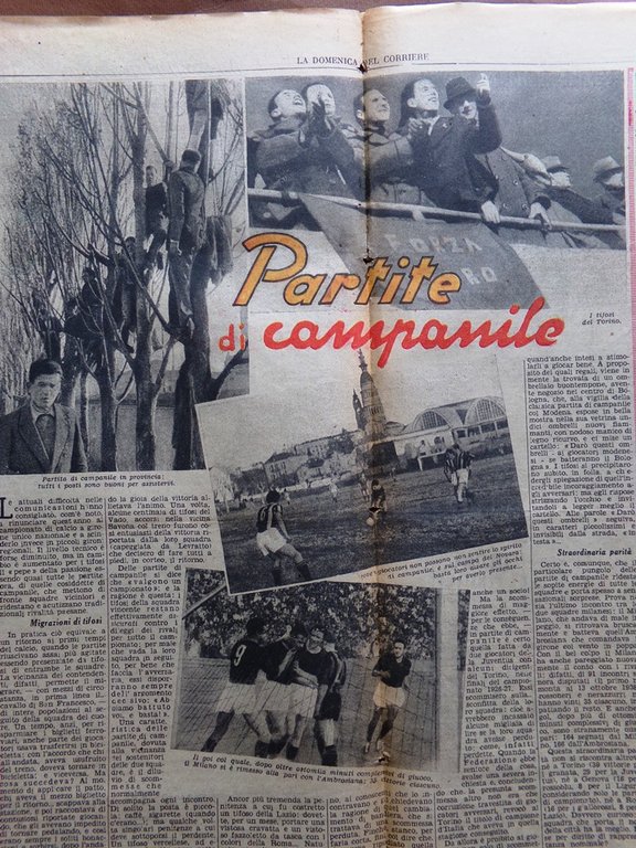 La Domenica del Corriere 30 Aprile 1944 WW2 Calcio Germania …