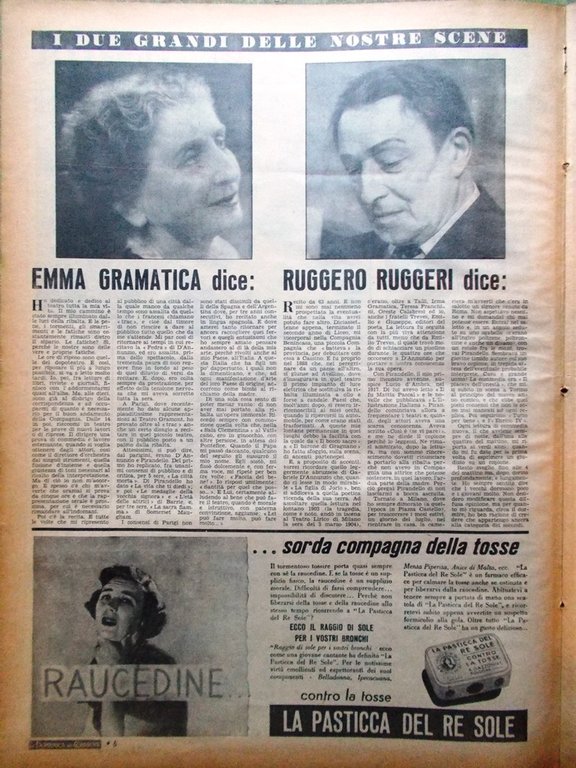 La Domenica del Corriere 30 Dicembre 1951 Gramatica Ruggeri Ascari …