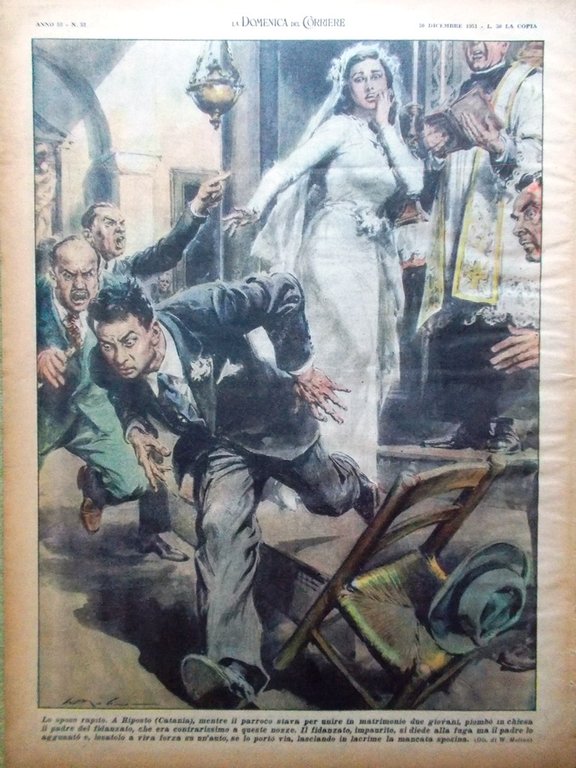 La Domenica del Corriere 30 Dicembre 1951 Gramatica Ruggeri Ascari …