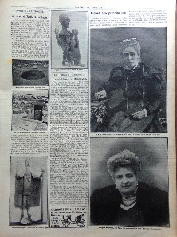 La Domenica del Corriere 30 Gennaio 1910 Scavi Serri Oporto … | Immagine Gallery 2
