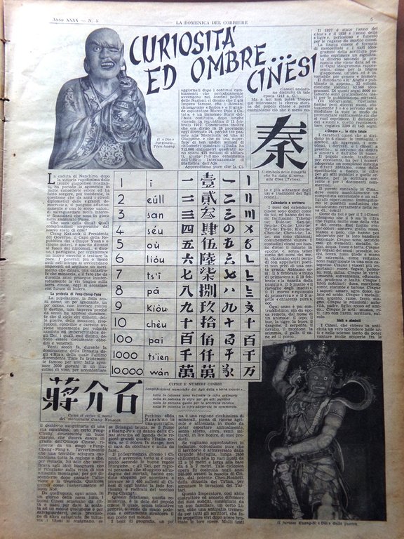 La Domenica del Corriere 30 Gennaio 1938 Ombre Cinesi Sport … | Immagine Gallery 4