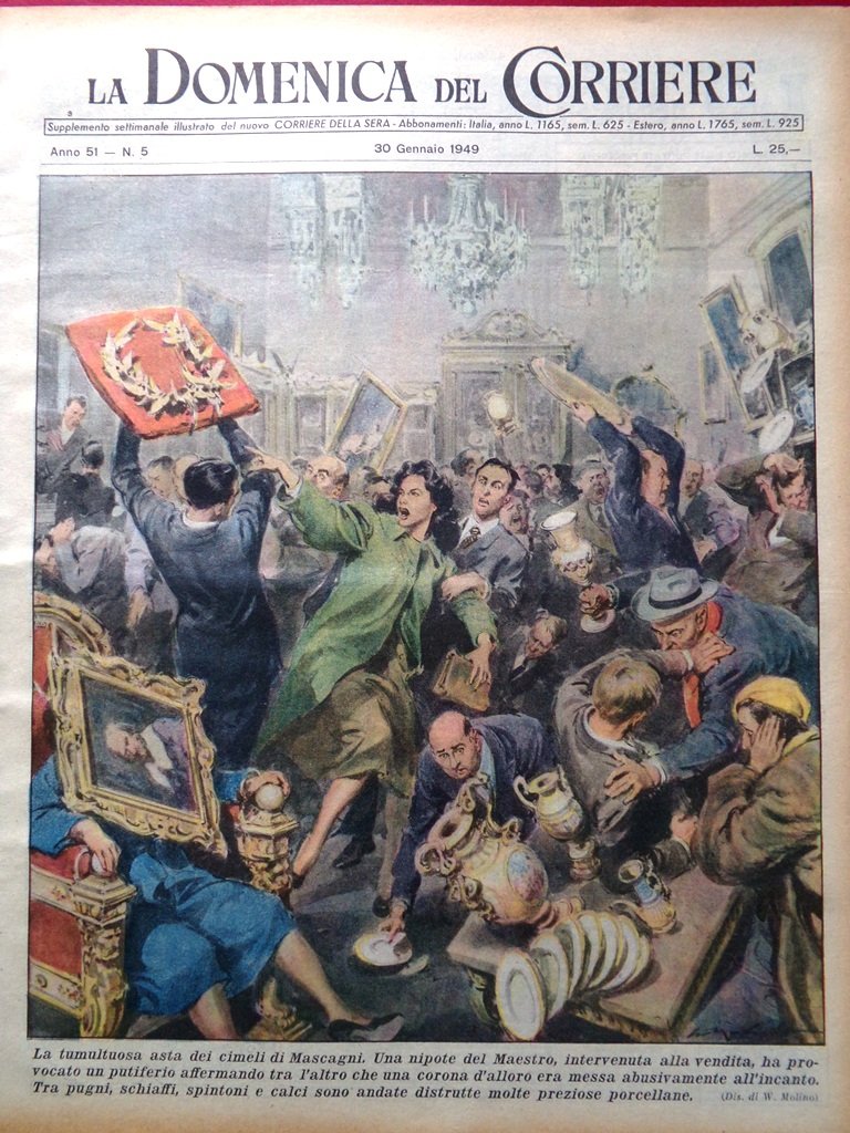 La Domenica del Corriere 30 Gennaio 1949 Truman Reiter Fleming … | Immagine principale