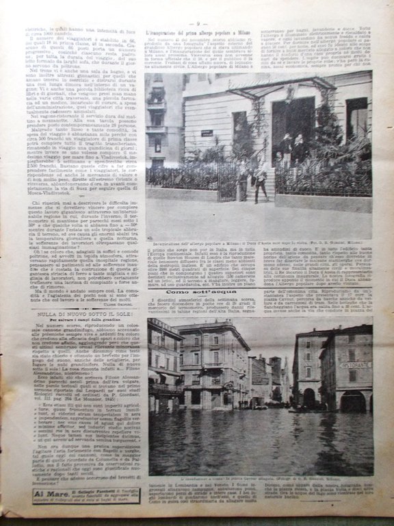 La Domenica del Corriere 30 Giugno 1901 Inondazione Como Poggio …