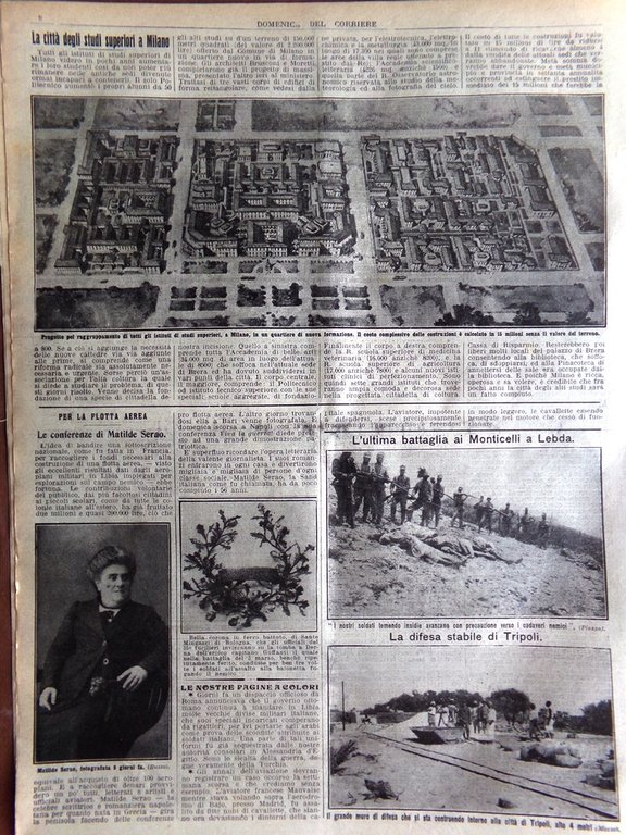 La Domenica del Corriere 30 Giugno 1912 Anniversario Bersaglieri Ferrovia …