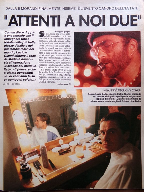 La Domenica del Corriere 30 Giugno 1988 Bagaglino Dalla Morandi …