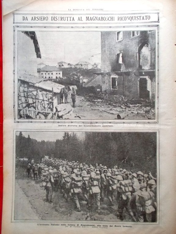 La Domenica del Corriere 30 Luglio 1916 WW1 Martirio di …