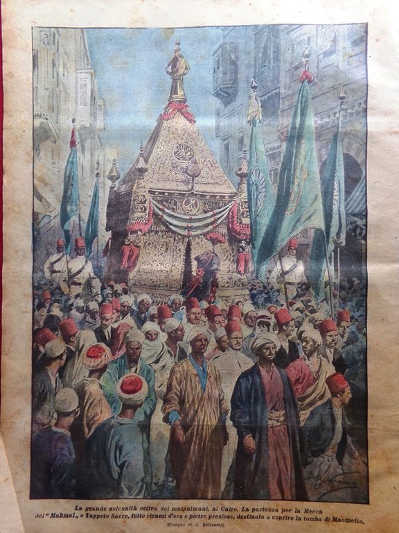 La Domenica del Corriere 30 Luglio 1922 Mahmal Cairo Contrin … | Immagine Gallery 3