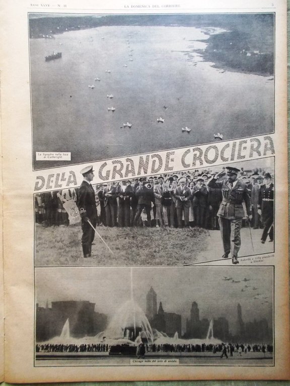 La Domenica del Corriere 30 Luglio 1933 Crociera Atlantica Natura … | Immagine Gallery 2