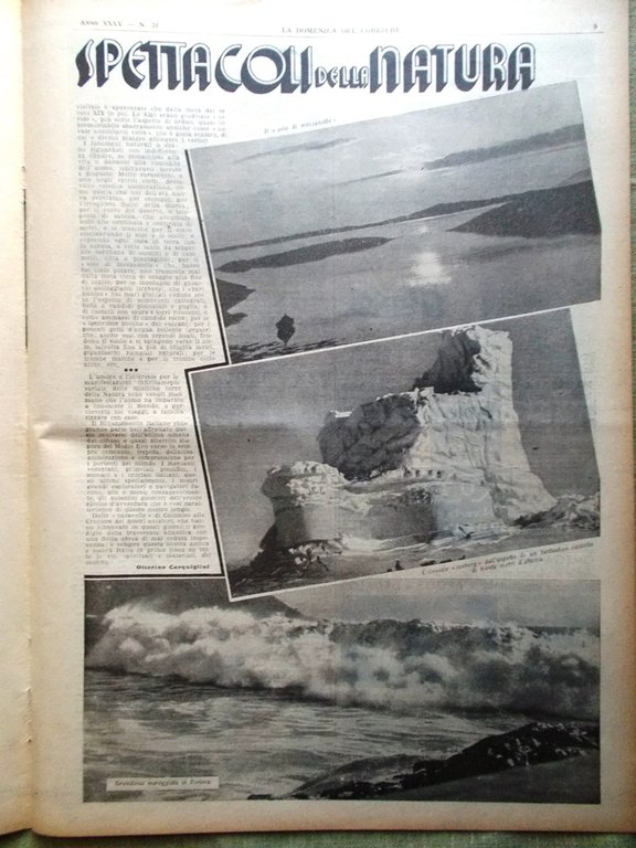 La Domenica del Corriere 30 Luglio 1933 Crociera Atlantica Natura … | Immagine Gallery 4