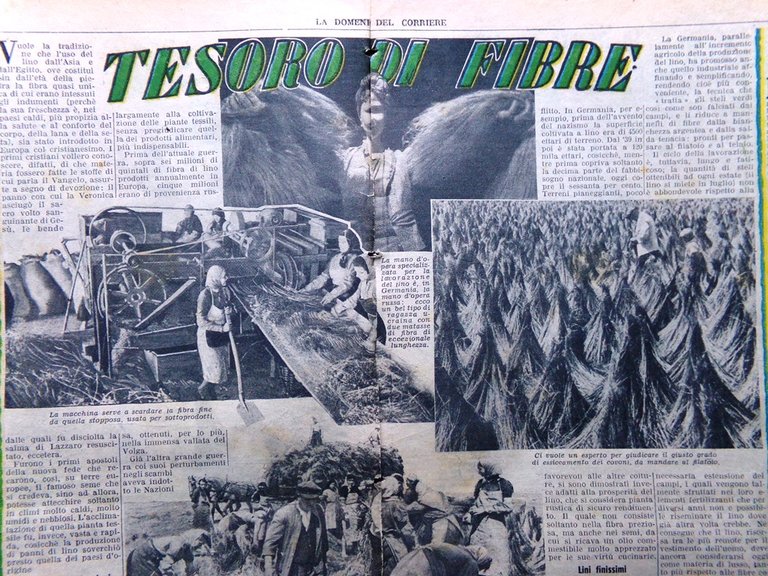 La Domenica del Corriere 30 Luglio 1944 WW2 Normandia Brescia …