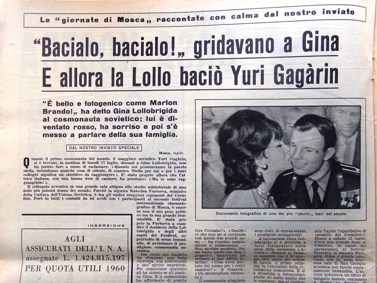 La Domenica del Corriere 30 Luglio 1961 Oggioni Tunisia Grissom …