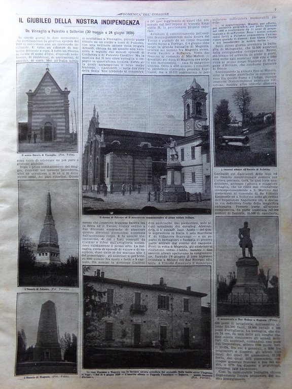 La Domenica del Corriere 30 Maggio 1909 Giro d'Italia Corte …