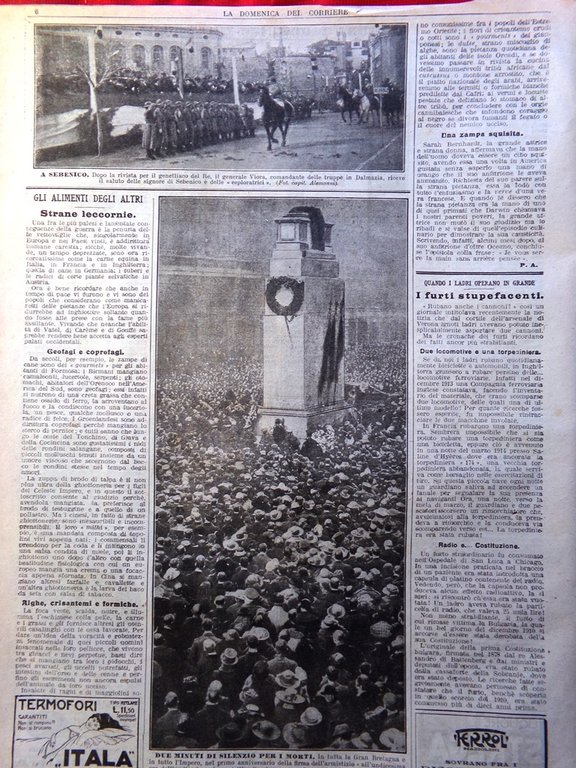 La Domenica del Corriere 30 Novembre 1919 Serravalle Caduti Inghilterra …