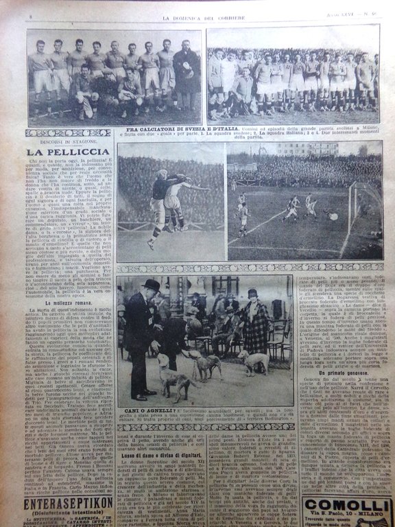 La Domenica del Corriere 30 Novembre 1924 Nave Flettner Fiamma …