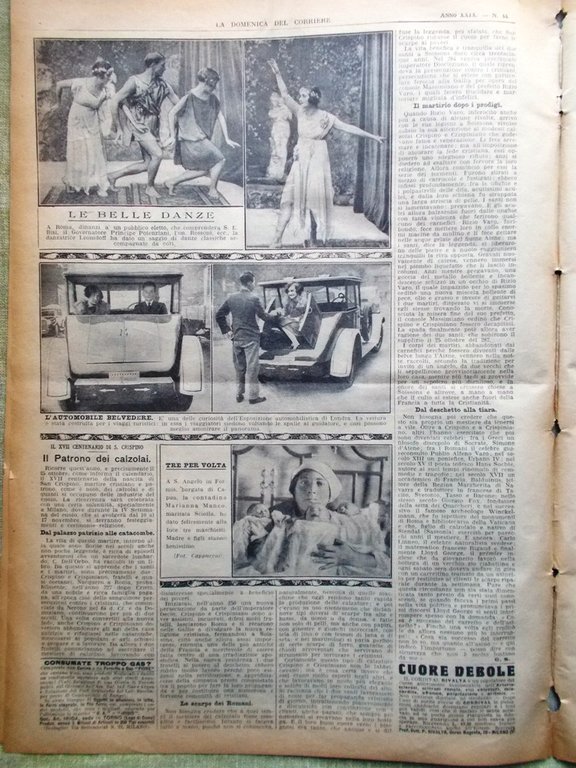 La Domenica del Corriere 30 Ottobre 1927 Toscana Circuito Garda …