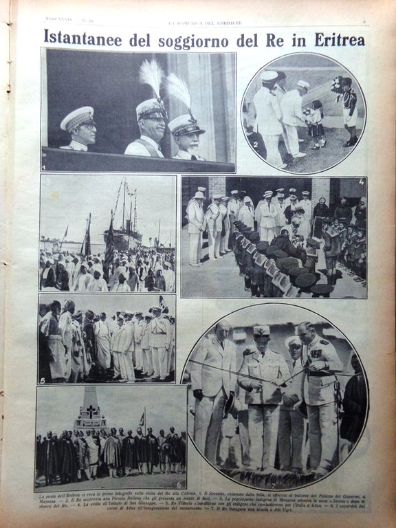 La Domenica del Corriere 30 Ottobre 1932 Duce Decennale Opere …