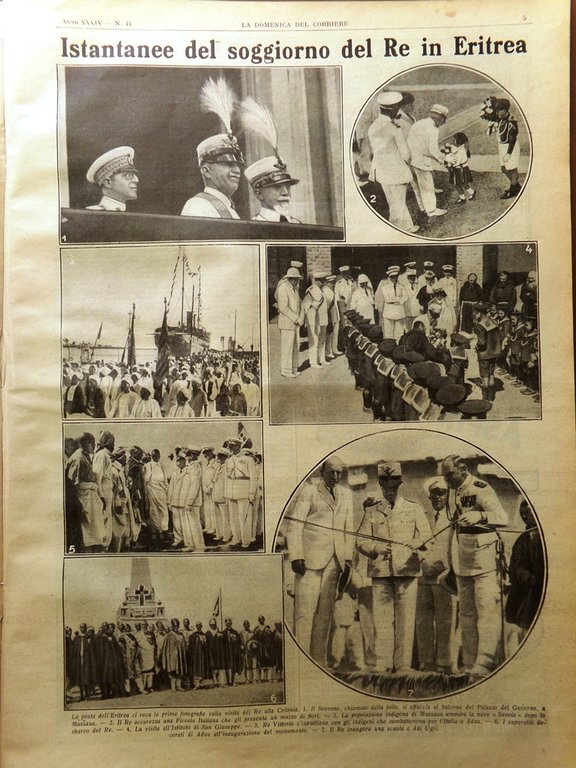 La Domenica del Corriere 30 Ottobre 1932 Duce Decennale Opere …