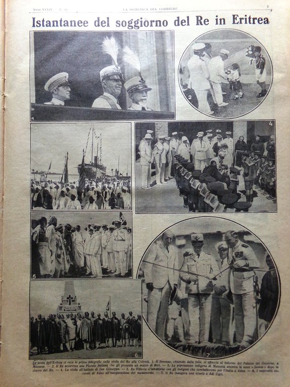 La Domenica del Corriere 30 Ottobre 1932 Duce Decennale Opere …