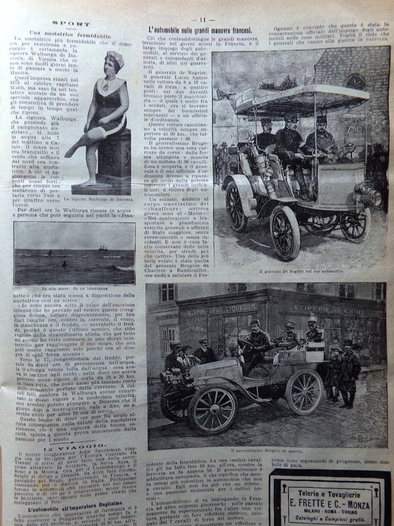 La Domenica del Corriere 30 Settembre 1900 Walpurga von Isacescu …