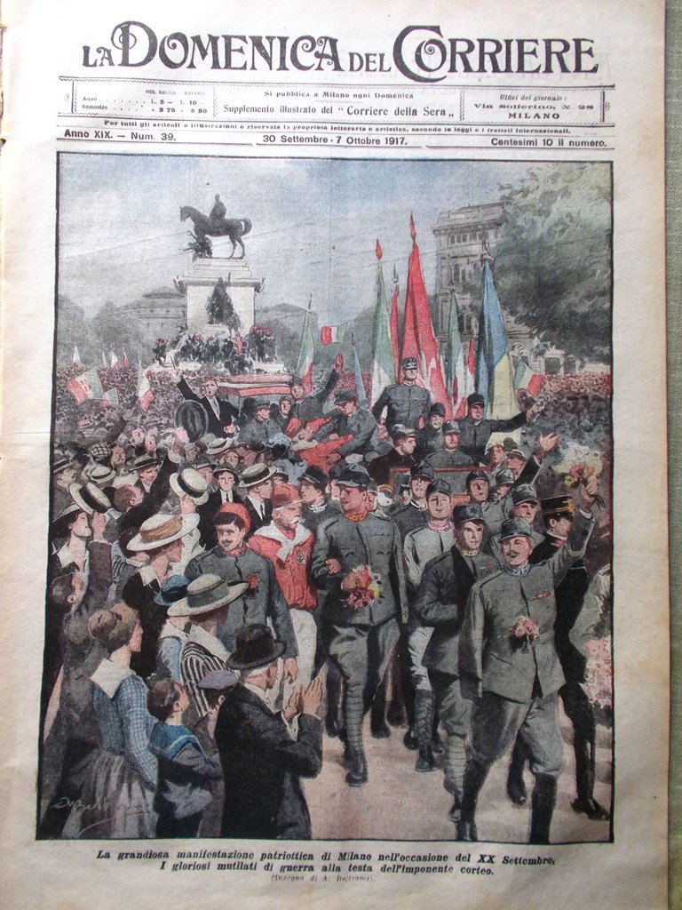 La Domenica del Corriere 30 Settembre 1917 WW1 Colombo Propaganda …