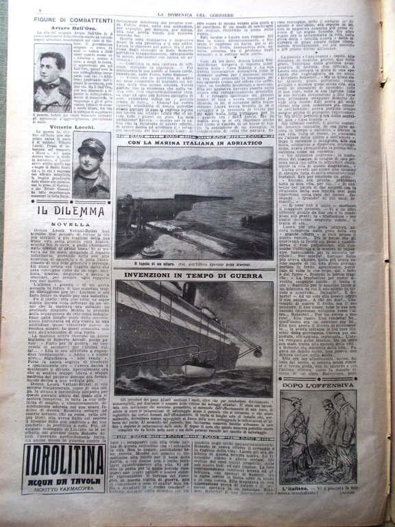 La Domenica del Corriere 30 Settembre 1917 WW1 Colombo Propaganda …