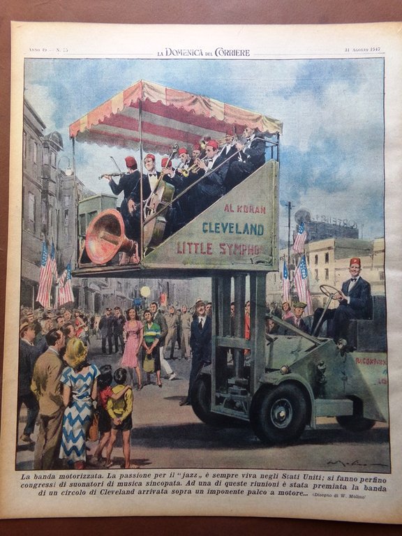 La Domenica del Corriere 31 Agosto 1947 Soroban Indipendenza India …