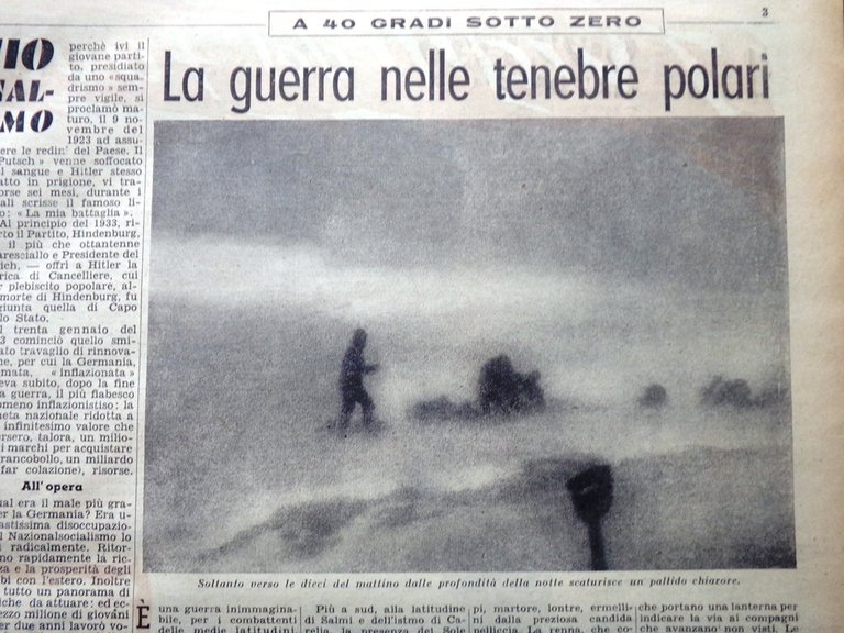 La Domenica del Corriere 31 Gennaio 1943 WW2 Vigili Fuoco …
